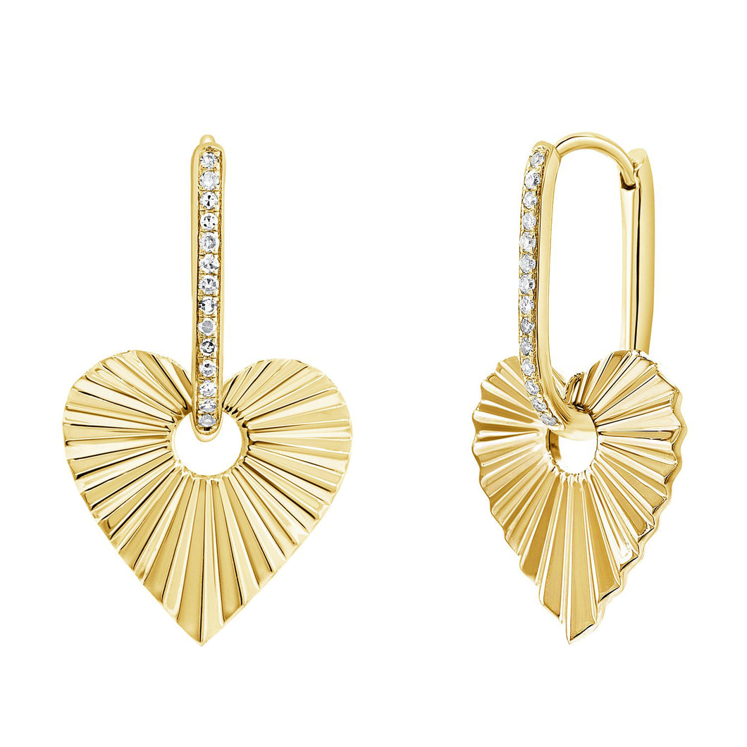 14k GOLD DIAMOND ANNE EARRINGS