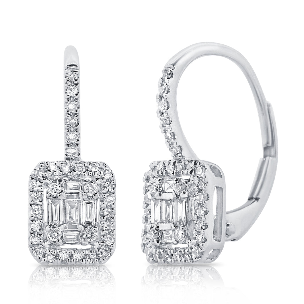 14K GOLD DIAMOND MARNIE EARRINGS