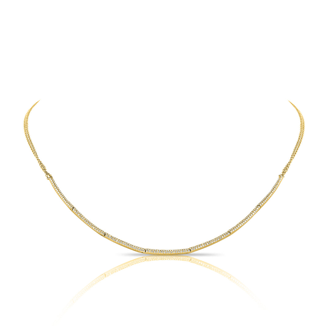 14K GOLD DIAMOND CARA CHOKER
