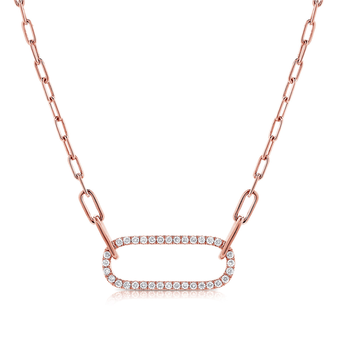 14K GOLD DIAMOND ELYSE CHAIN NECKLACE – Jen K Online