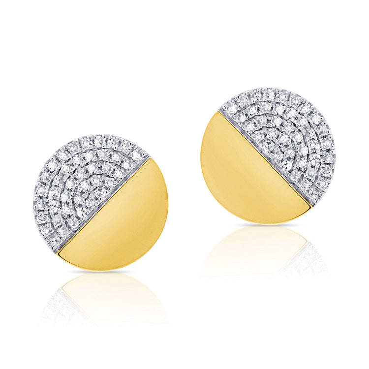 14K GOLD DIAMOND SMALL MOLLY STUDS