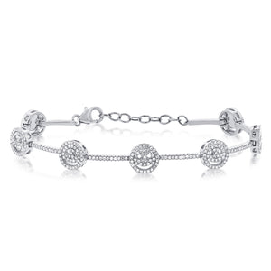 14K GOLD DIAMOND EMMA SMILES BRACELET