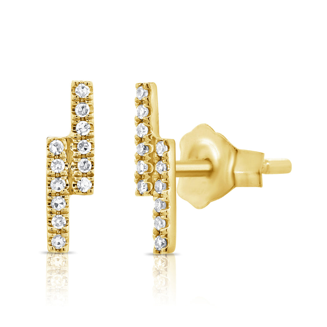 14K GOLD DIAMOND BREE STUDS