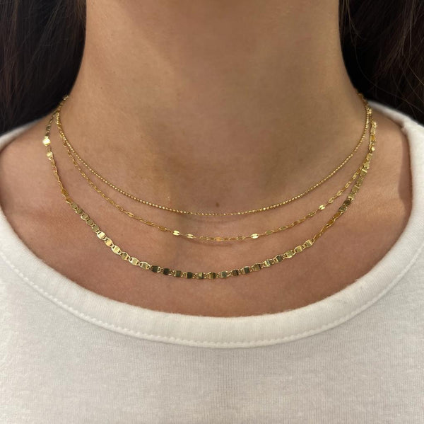 14K GOLD TYLER TRIPLE TIERED NECKLACE