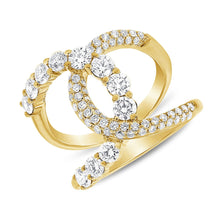 14K GOLD DIAMOND REBECCA RING