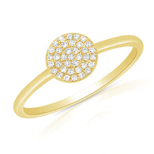 14K GOLD DIAMOND SMALL ANNIE CIRCLE RING