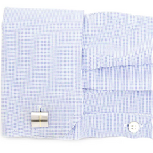 DIVIDED TWO TONE SQUARE KAI CUFFLINKS