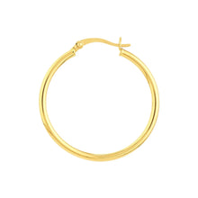 14K GOLD 2MM 1" HOOPS