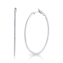 14K GOLD DIAMOND VANESSA HOOPS