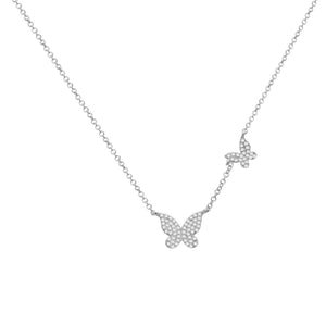14K GOLD DIAMOND BECCA NECKLACE (ALL COLORS)