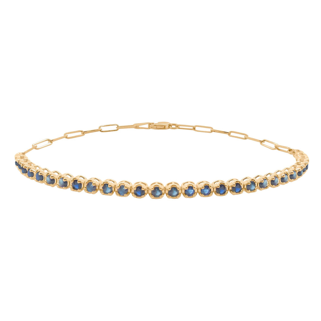 14K GOLD SAPPHIRE ADDISON BRACELET