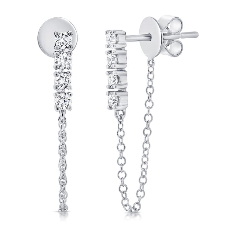 14K GOLD DIAMOND ADELAIDE EARRINGS