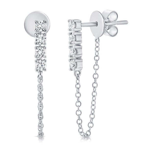 14K GOLD DIAMOND ADELAIDE EARRINGS