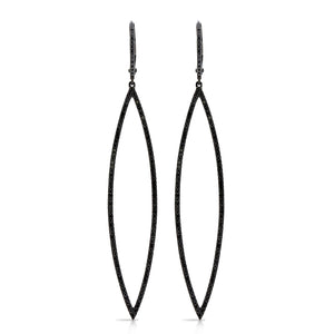 14K GOLD BLACK DIAMOND ALICE EARRINGS