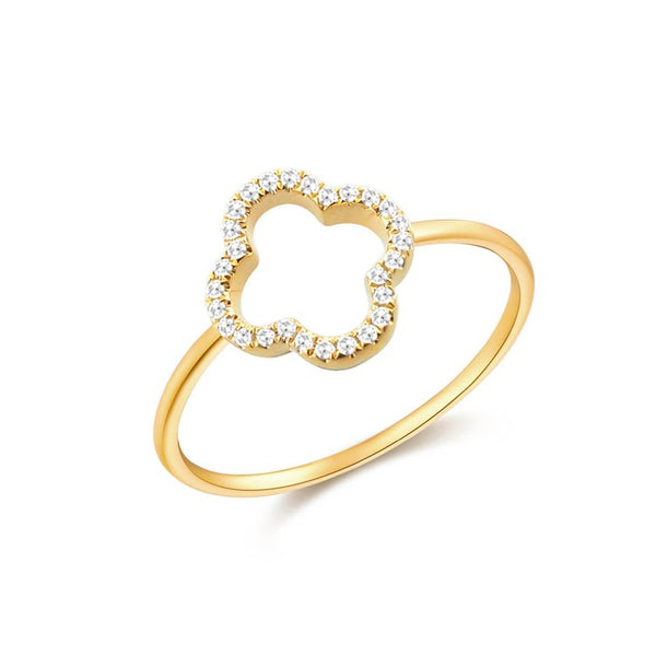 14K GOLD DIAMOND CLAIRE RING