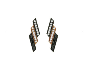 14K ROSE GOLD DIAMOND DIANA STUDS