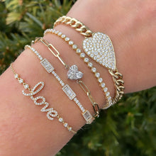 14K GOLD DIAMOND CHIARA HEART BRACELET