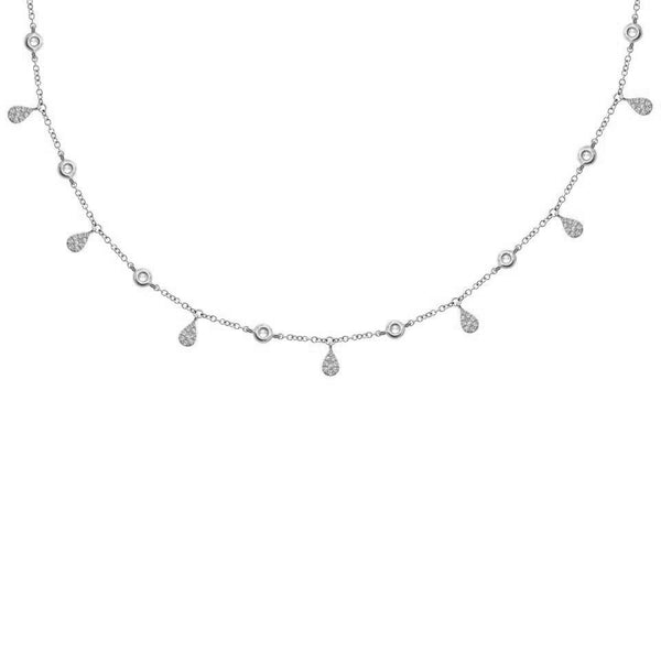 14K GOLD DIAMOND ELIZABETH NECKLACE