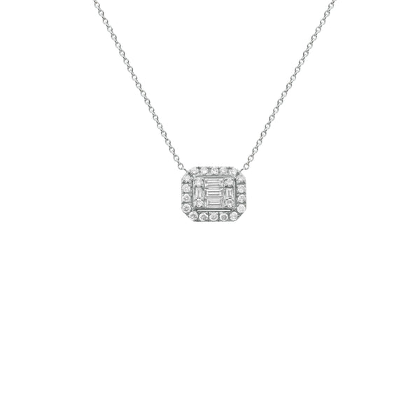 14K GOLD DIAMOND COVE NECKLACE