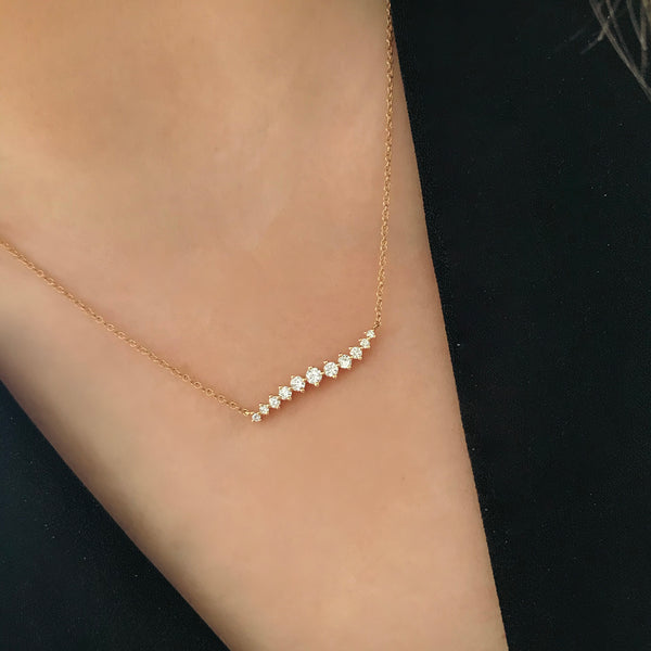 14K GOLD DIAMOND JORDY NECKLACE