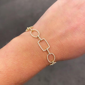 14K GOLD DIAMOND PEYTON BRACELET