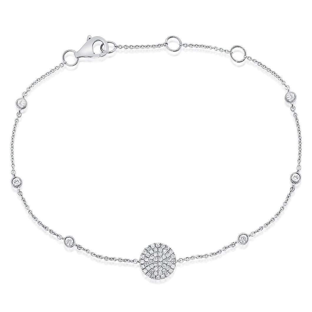 14K GOLD DIAMOND ARIELLA CIRCLE BRACELET