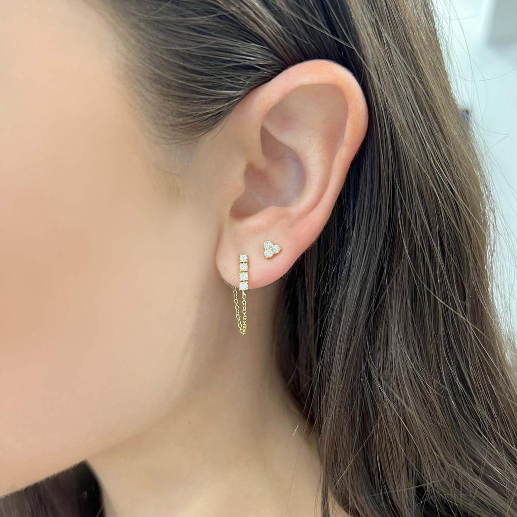 14K GOLD DIAMOND ADELAIDE EARRINGS