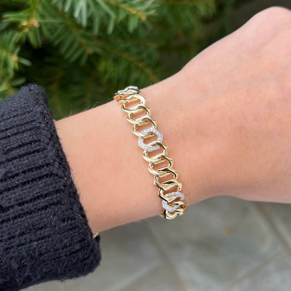 14K GOLD DIAMOND LYDIA BRACELET