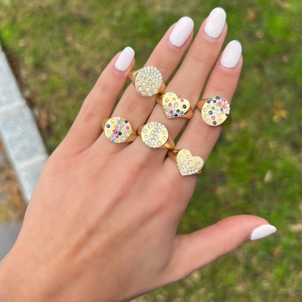 14K GOLD DIAMOND COLETTE CONFETTI RING