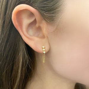 14K GOLD DIAMOND ELOISE EARRINGS