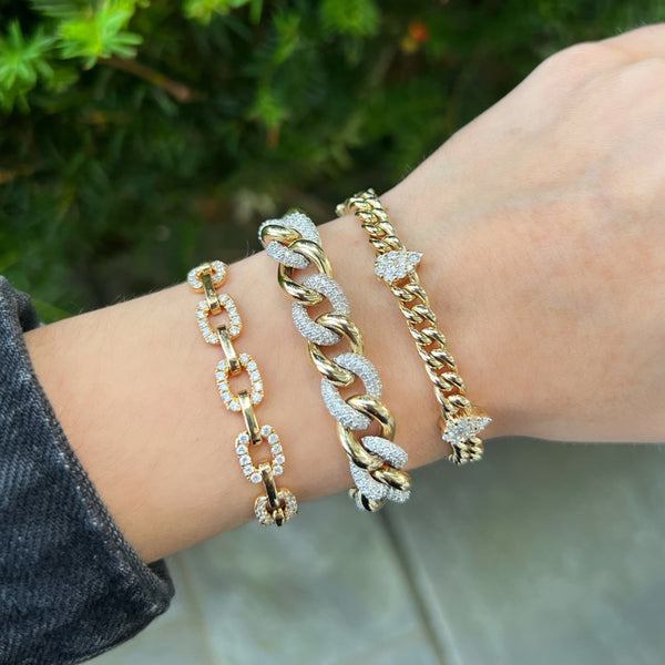 14K GOLD DIAMOND LULU BRACELET