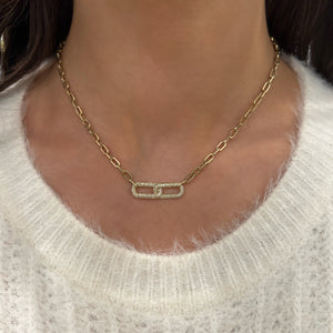 14K GOLD DIAMOND BRITTANY NECKLACE