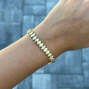 14K GOLD DIAMOND LILAH BRACELET