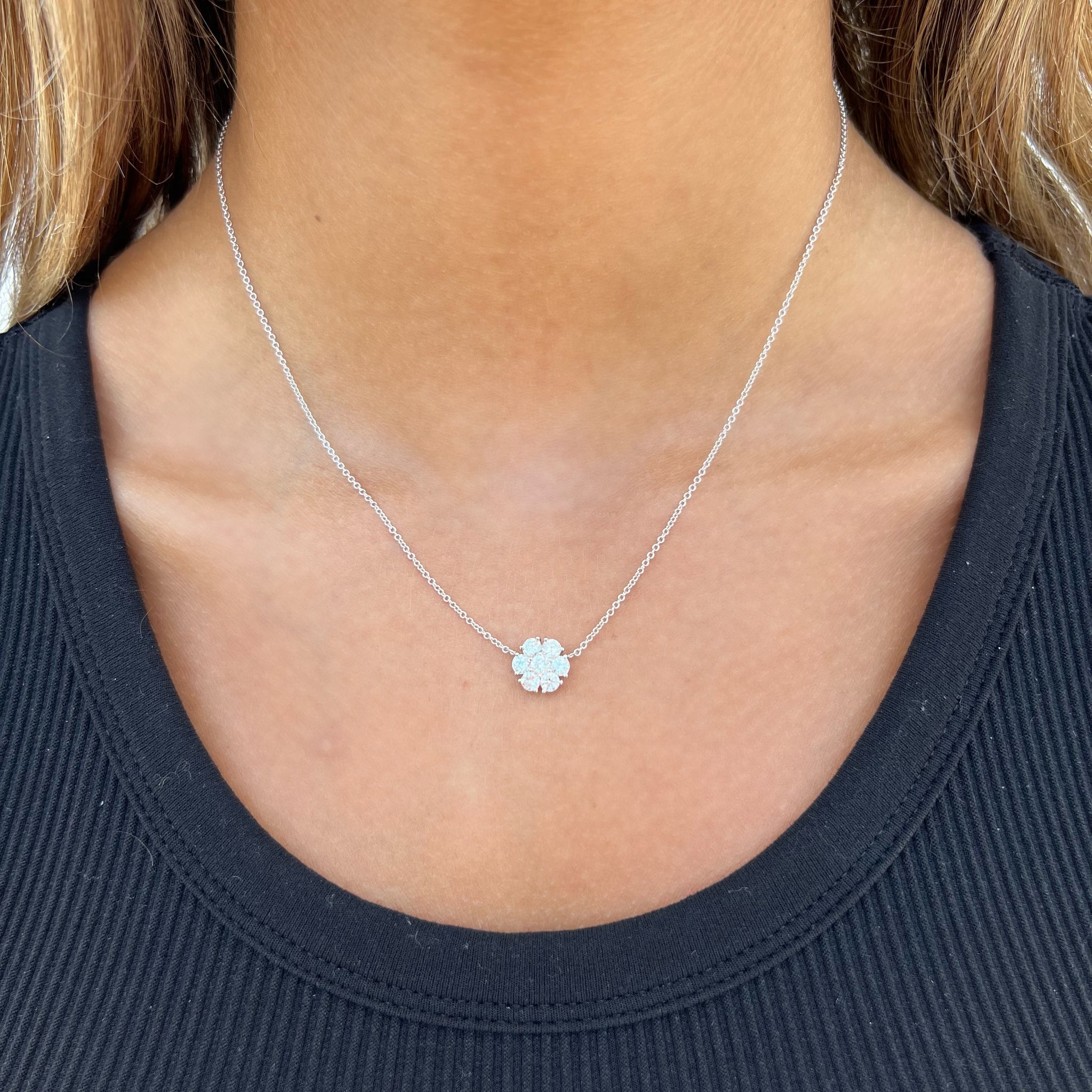 14K GOLD DIAMOND RILEY NECKLACE – Jen K Online