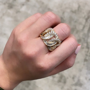 14K GOLD DIAMOND TANYA RING