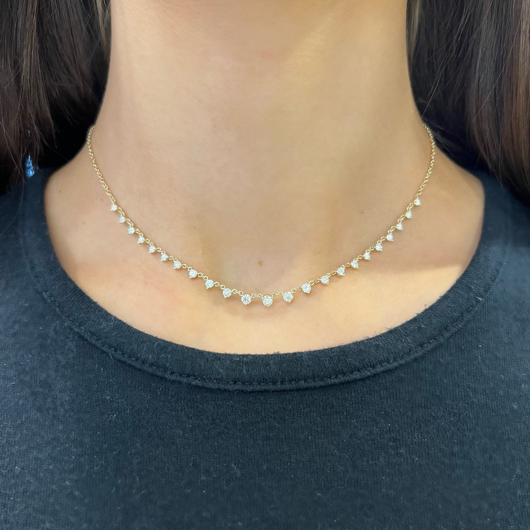 14K GOLD DIAMOND NICOLE NECKLACE