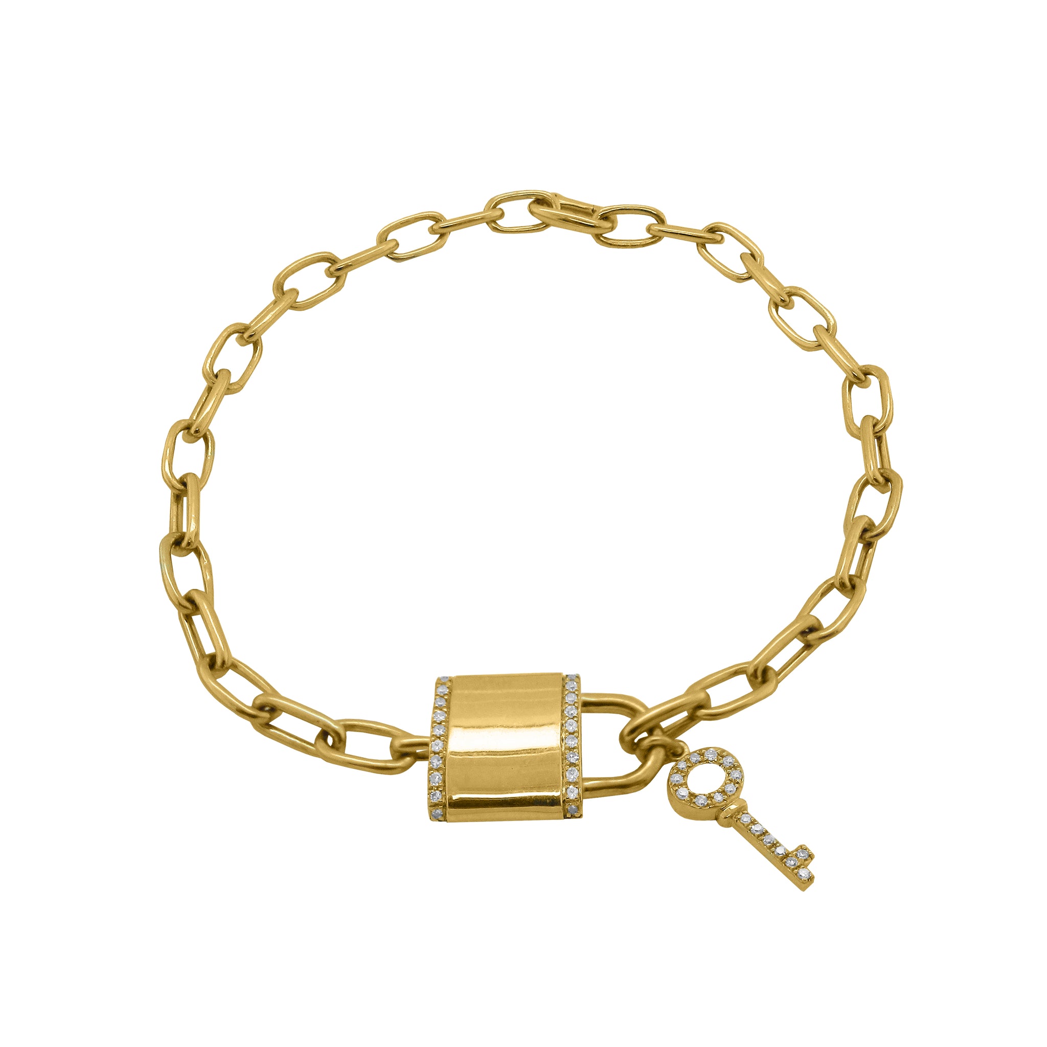 Lock and Key Charm Bracelet| Nominal