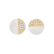 14K GOLD AND MOTHER OF PEARL PERRY STUDS
