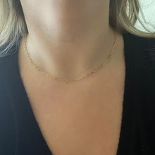 14K YELLOW GOLD 2MM 18" PAPERCLIP CHAIN NECKLACE