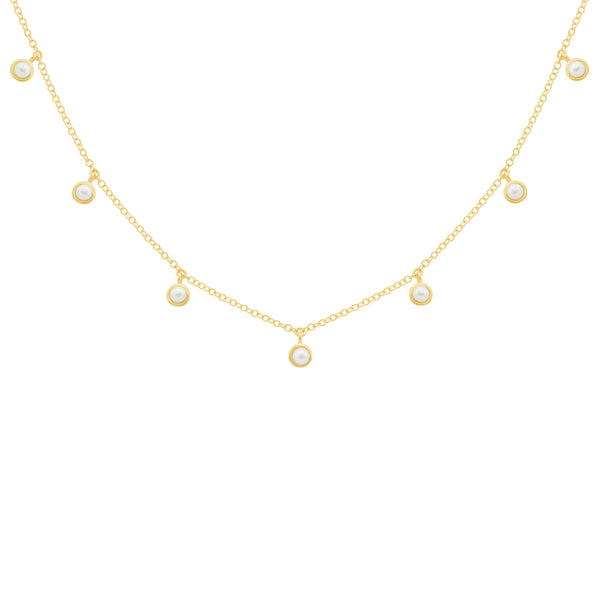 14K GOLD PEARL KEKE NECKLACE