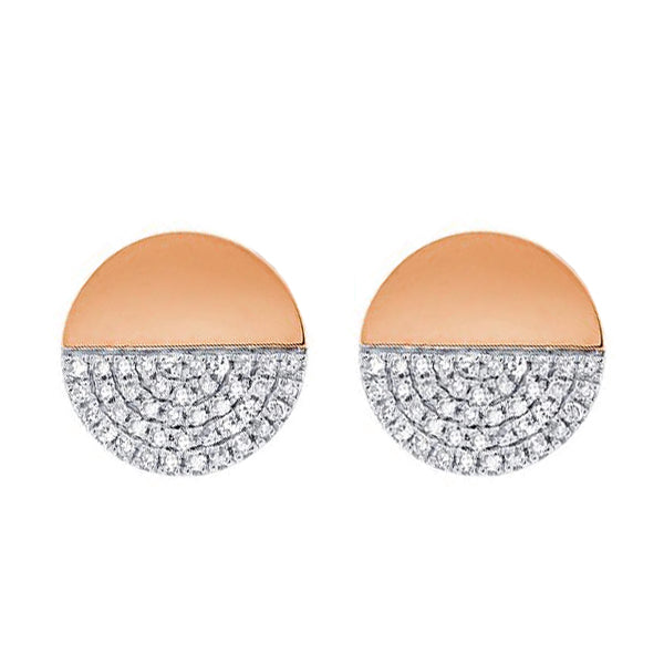 14K GOLD DIAMOND LARGE MOLLY STUDS