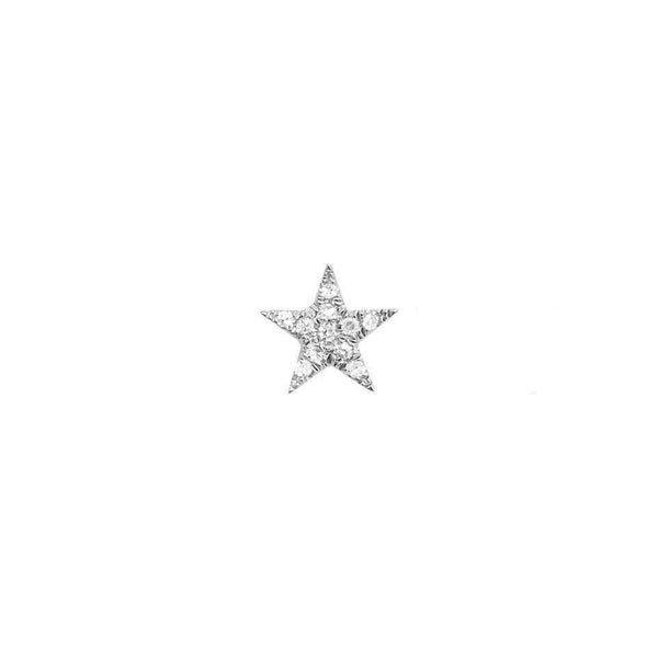 14K GOLD DIAMOND RENEE MINI STAR STUDS