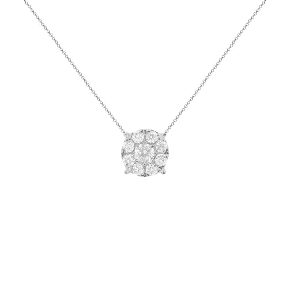 14K GOLD DIAMOND SMALL BELLA NECKLACE