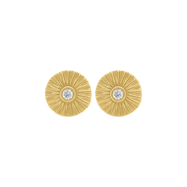 14K GOLD DIAMOND GIGI STUDS