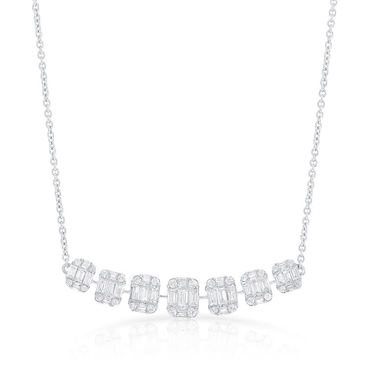 14K GOLD DIAMOND SOPHIE BAGUETTE NECKLACE