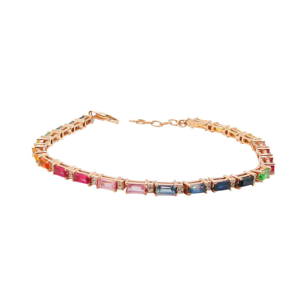14K GOLD DIAMOND RAINBOW GABRIELLA BRACELET
