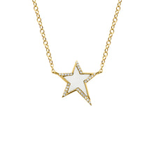 14K GOLD DIAMOND MAYA STAR NECKLACE (MORE COLORS AVAILABLE)