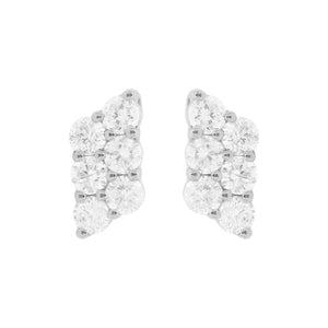 14K GOLD DIAMOND BETH STUDS