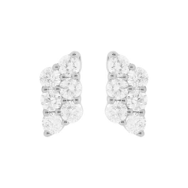 14K GOLD DIAMOND BETH STUDS