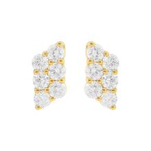 14K GOLD DIAMOND BETH STUDS